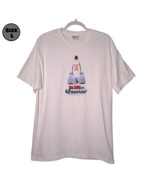 Farce of the Penguins USED Shirt (L, Y2K, 2006, Promo, Bob Saget, Comedy)